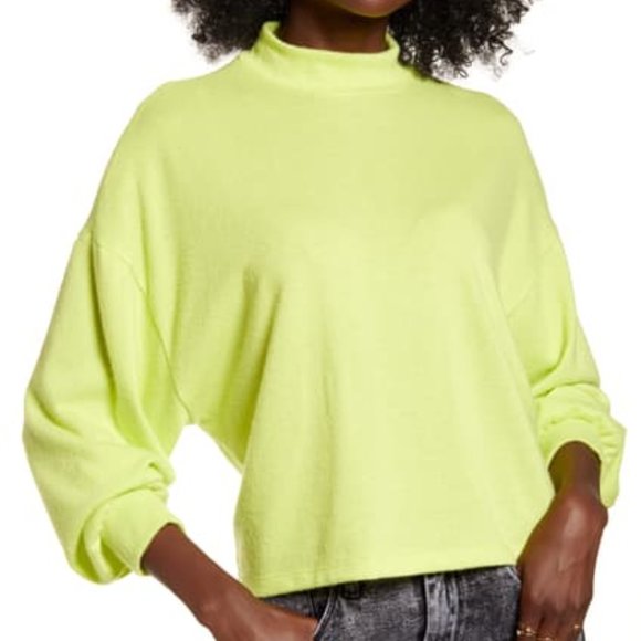 All in Favor Sweaters - ALL IN FAVOR Mock Neck Sweatshirt